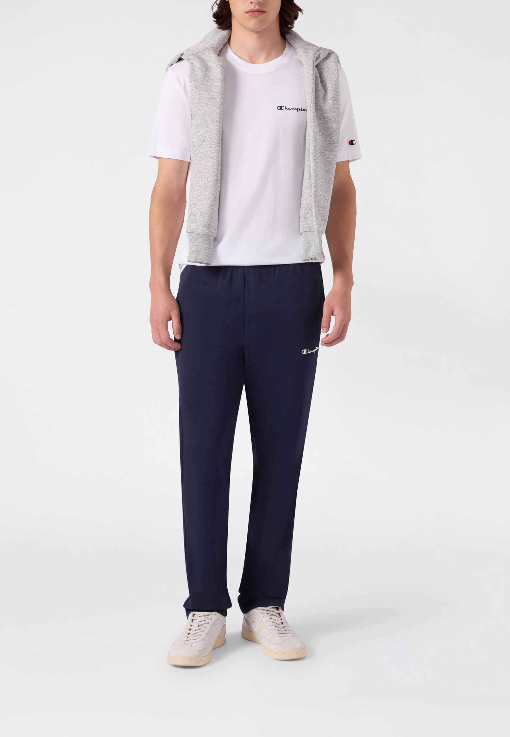 Champion Pantalones de hombre con dobladillo recto e interior afelpado Icons, 221801