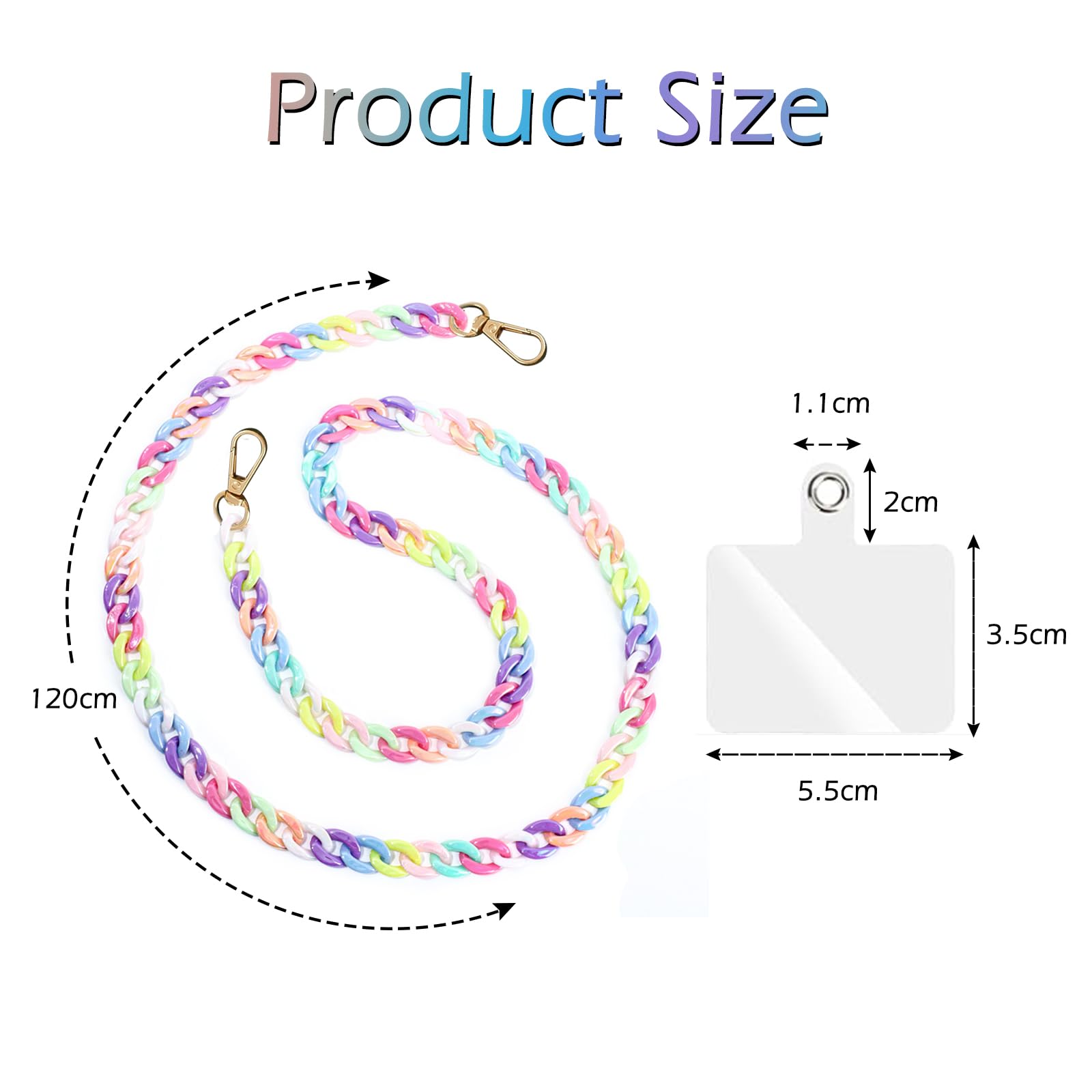 Accessoire Téléphone Femme Chaîne Phone Moguri Perles Argentées | Support Collier Portable Femme Accessoire Phone Filles