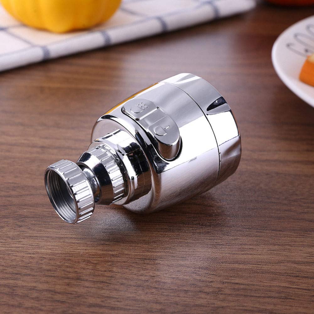 Filtro diffusore girevole a 360° per rubinetto della cucina, ugello a risparmio idrico, set da 2 pezzi per un flusso d'acqua efficiente e una facile installazione