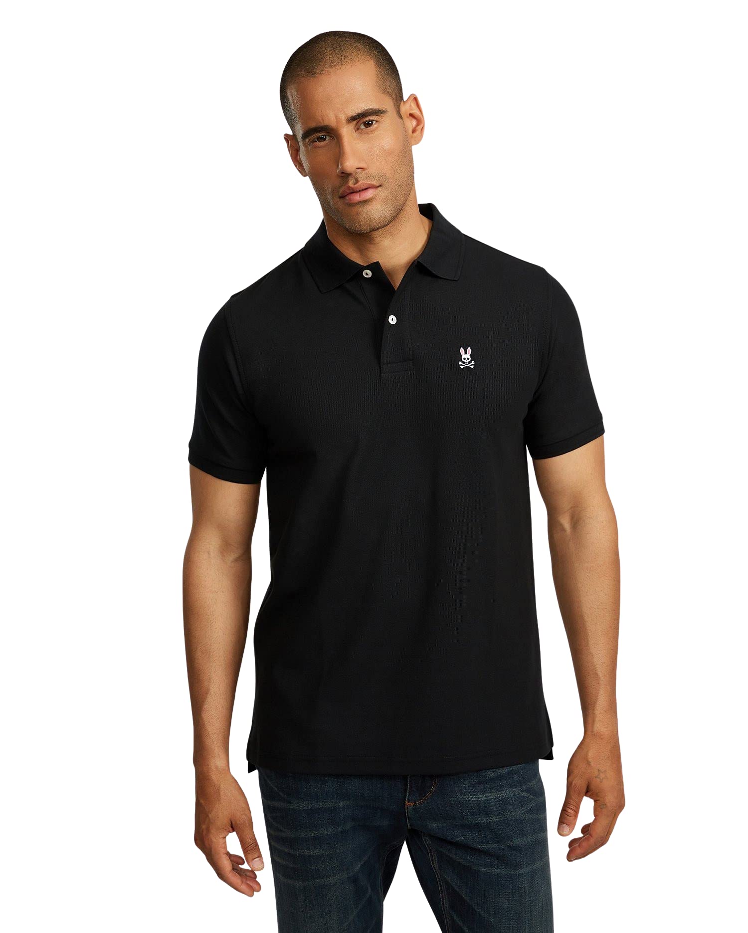 Psycho Bunny Classic Polo Shirt Colour : Black, Size : Large
