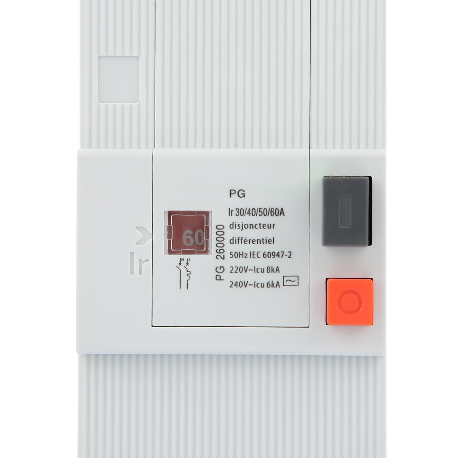 Jadeshay Disjoncteur Électrique 30-60A 50Hz / 60Hz 2P Disjoncteur Commutateur d'air de Protection Interrupteur Basse Tension Commutateur avec Protection Multiple pour Système Électrique