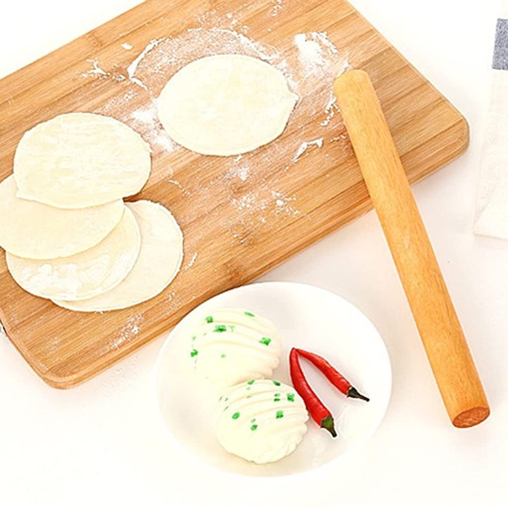 ACiyD Rodillos 2 uds., pasadores de Peal, Varilla de Madera cocida, palito de Fideos, Rodillo de Masa, Galletas, Hornear, Fondant, Galleta, Herramienta de Cocina, pastelería, Herramientas de Cocina