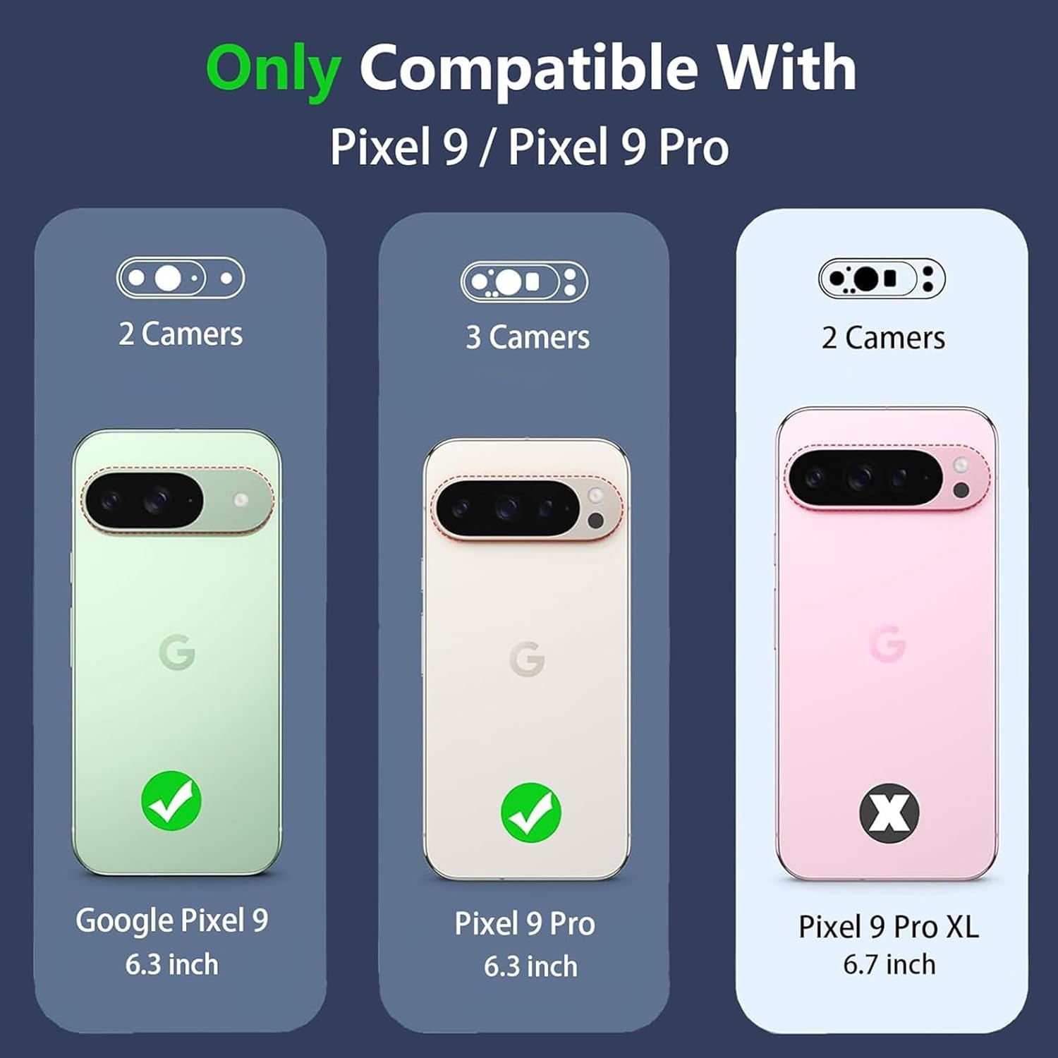 Battery Case for Google Pixel 9/9 Pro, 10000mAh Rechargeable Portable Charging Case with Wireless Charging Compatible for Google Pixel 9/9 Pro (6.3 inch) Extended Battery Pack Charger Cover (Black)
