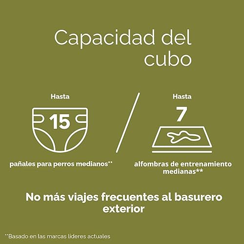 Miniatura 8 de Pet Genie Cubo Sistema de eliminación de residuos de perros para control de olores en exteriores e interiores Cubo de basura para excrementos