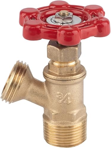 Miniatura 15 de Hausen Válvula de drenaje de caldera de 3/4 pulgadas MHT x 1/2 pulgada FIP, latón, certificado cUPC, ideal para calderas y calentadores de agua