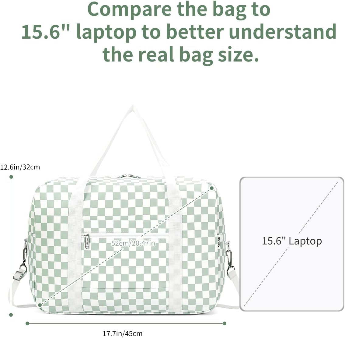 For Spirit Airlines Personal Item Bag 18x14x8 Foldable Travel Duffel Bag Tote Carry on Luggage Duffle Overnight for Women and Men - Image 8