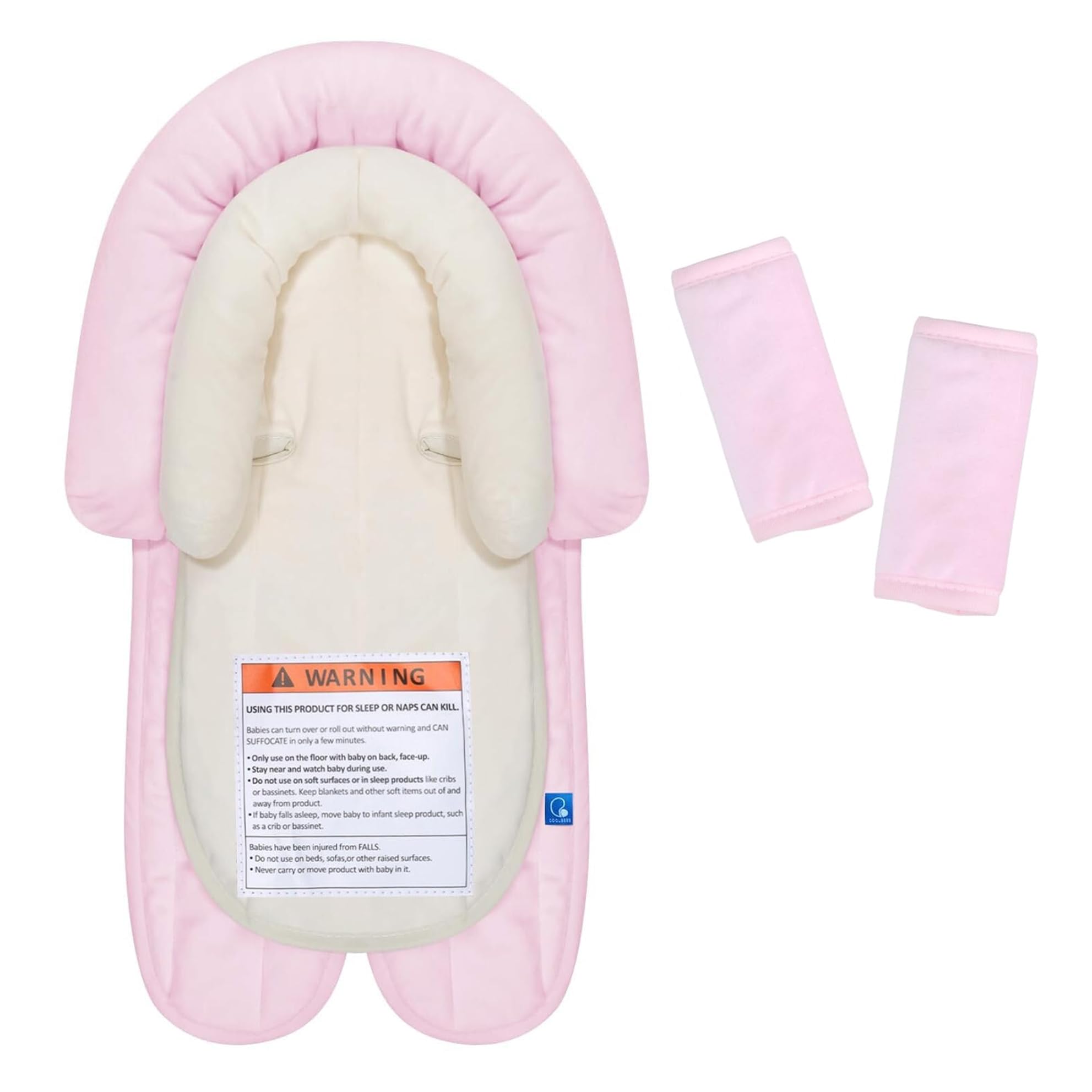 Housses de soutien et sangles rose COOLBEBE pour siège auto et poussette de bébé