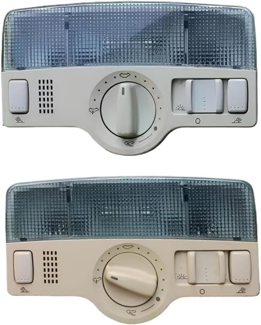 Car Sunroof Switch With Skylight Ceiling Light Reading Assembly Voll Kswagen Passat B5 Fit For Golf 4 Fit For Touran Sunroof Control Switch(Grey)