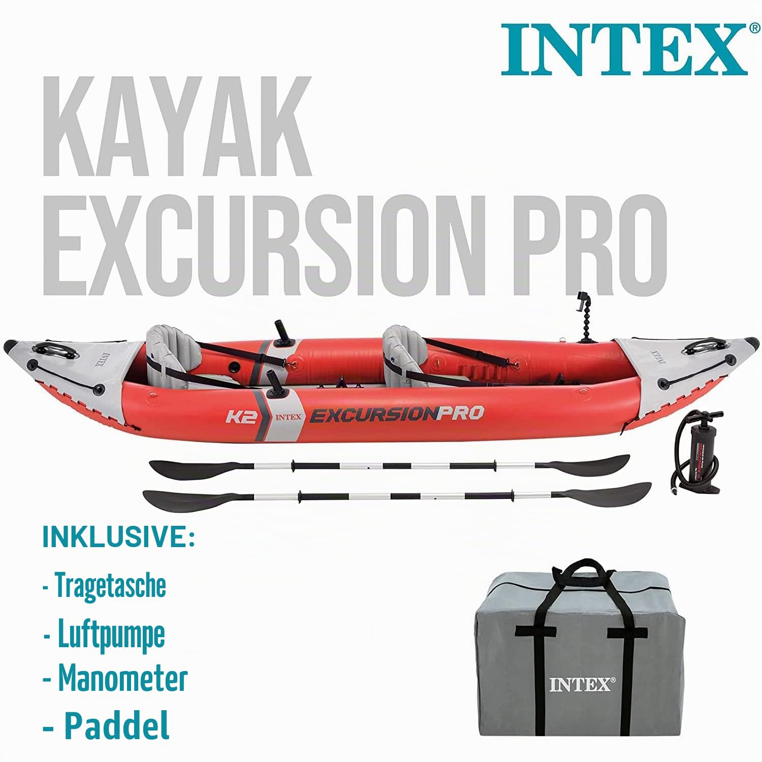 Intex - Aufblasbarer Kajak
