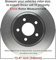 Vista 4 de Detroit Axle - Kit de frenos para Mercedes-Benz C300 C350e 2015 2016 2017 2018 Rotores de freno perforados y ranurados Pastillas de freno