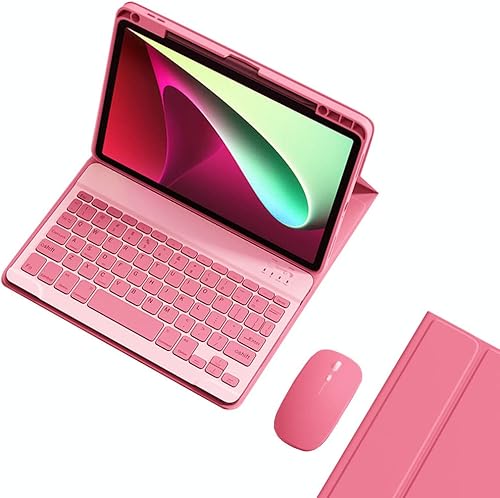 Funda de teclado compatible con iPad de 9ª, 8ª y 7ª generación de 10.2 pulgadas, iPad Air de 3ª generación, iPad Pro de 10.5 pulgadas, teclas de