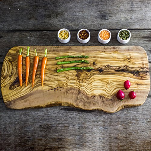 Large Rustic Olive Wood Chopping, Cutting, Carving, Presentation, Serving Board - Length 22 to 25!! by Nature Carthage Cover