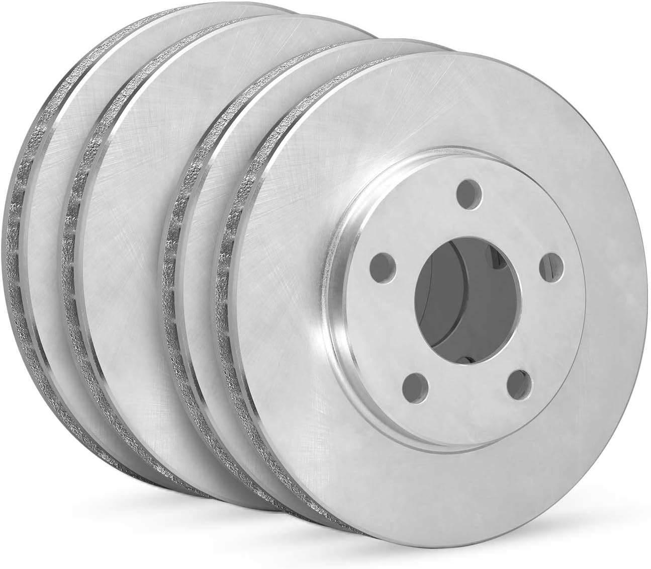 R1 Concepts Front and Rear Brake Rotors For 2013 INFINITI JX35, 2014-2024 INFINITI Q50, 2017-2022 INFINITI Q60, 2014-2020 INFINITI QX60| Blank Disc Brake Rotors| Brakes and Rotors Brakes and Rotors