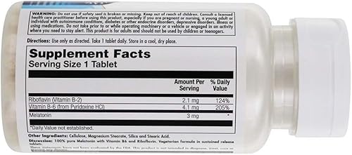 Miniatura 2 de KAL Melatonina 3 mg  Fórmula de relajación saludable y apoyo para el sueño  Acción rápida  Con vitamina B-6 (30 CT)