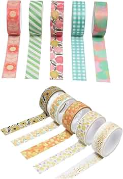 Amazon | 和紙テープセット10ロールマスキングテープカラフルな装飾
