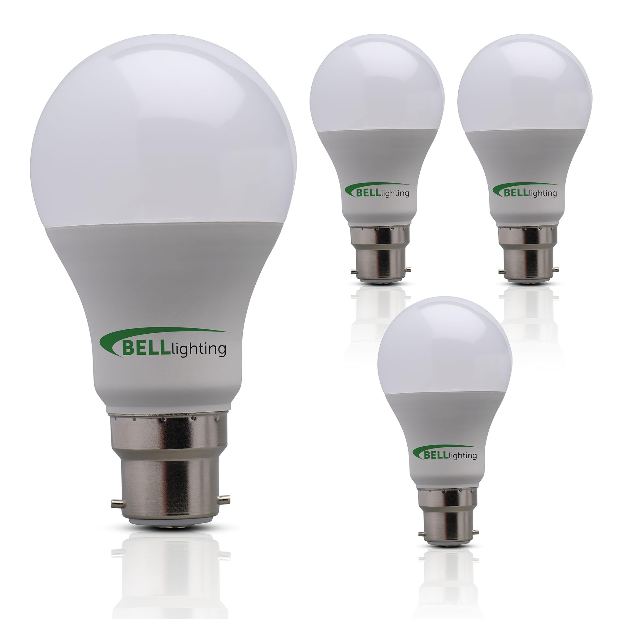 Bell Lighting GLS Bayonet Light Bulb B22 (Pack of 3) 8.1w, 180° Beam Angle B22 LED Bulbs Warm White 2700K, 220-240V Energy Saver Bulb, 810lm, Dimmable