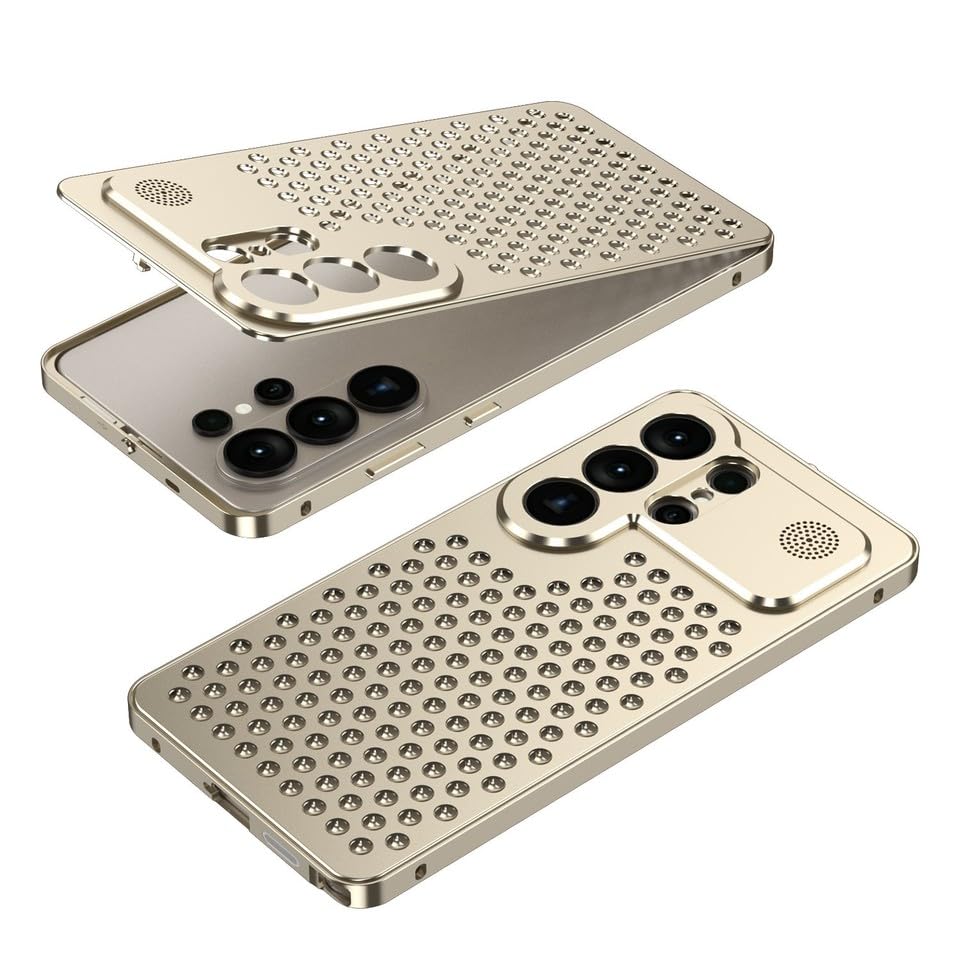 Coque Samsung S23 Ultra 5G métal or idéale pour sécuriser votre smartphone au quotidien