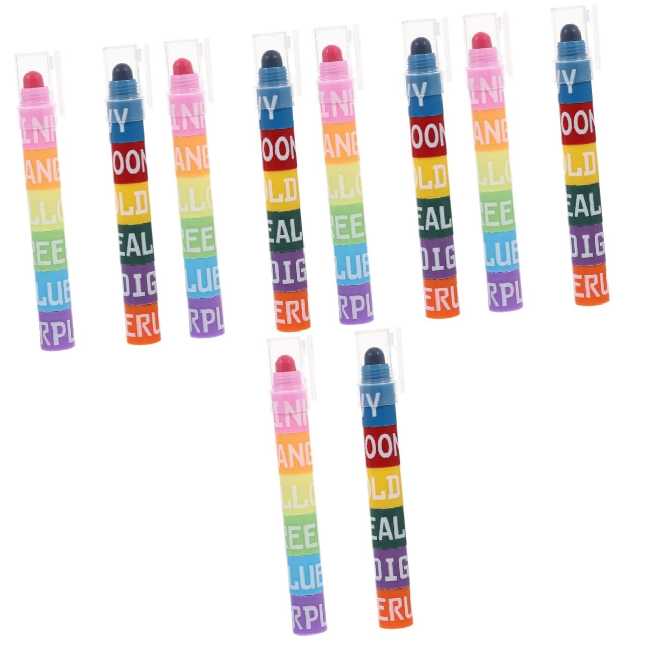 STOBOK 10sets Evidenziatori Colorati Pastello Due Punte Da Penne Per Studenti e Creativi Per Note Disegni e Articoli Di Cancelleria Comodi e Facili Da Usare