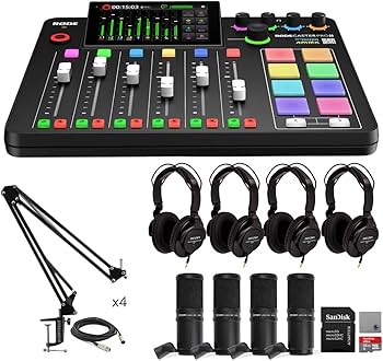 Amazon.com: Rode RODECaster Pro II Audio Production Studio Bundle