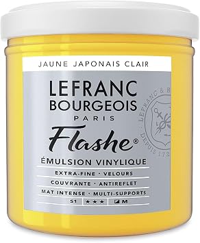 Lefranc & Bourgeois - Flashe Matte Artists Color - جرة سعة 125 مل - السنغال الأصفر