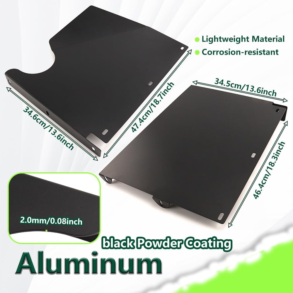 Lower Rear Mud Guards Aluminum Mud Panels Fit for Polaris Ranger 570 (Non SP) Full Size 2015-2026