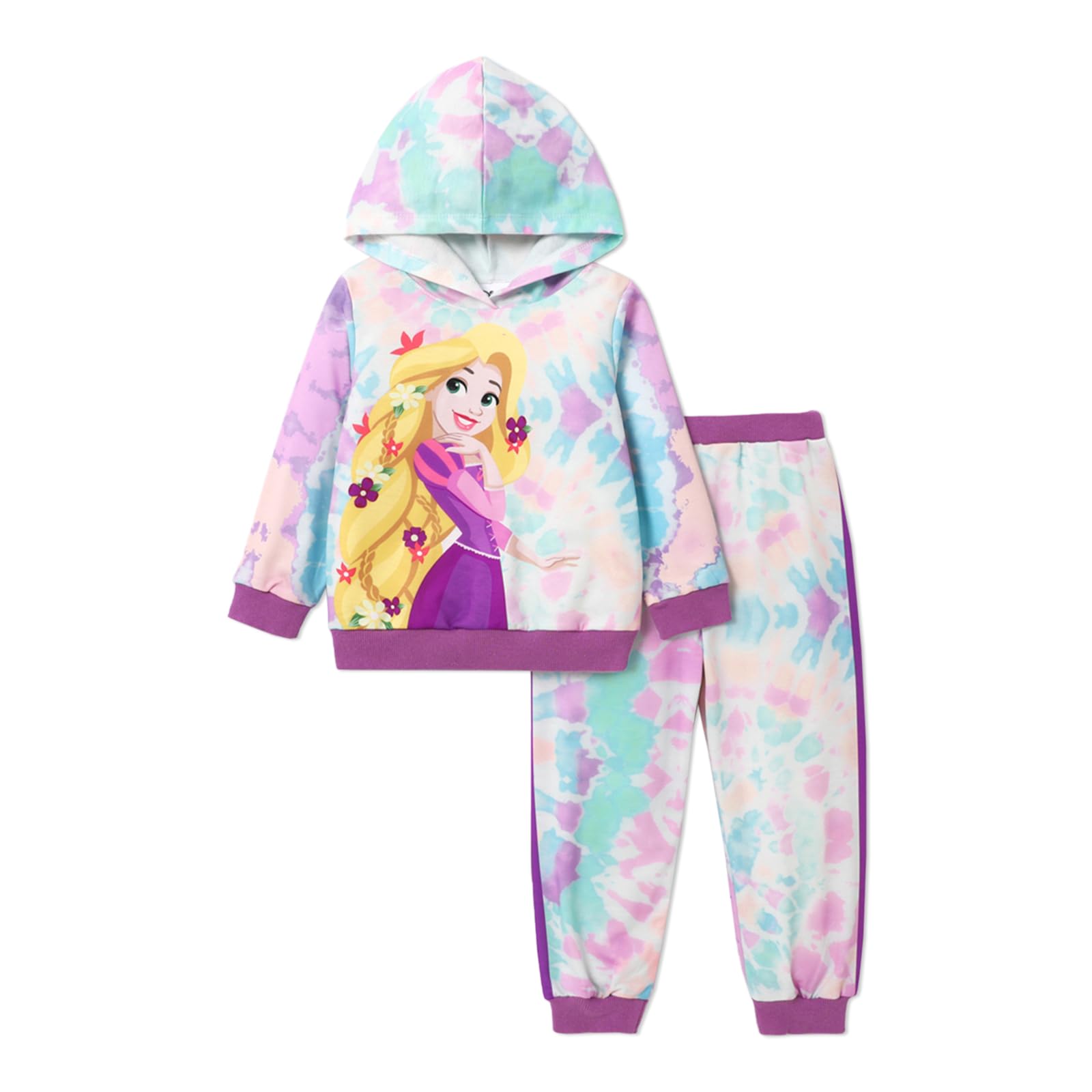 Disney Princess Toddler Girl Outfit Long Sleeve Hoodies and Pant Clothing Sets Fall Casual Pullover Tracksuit