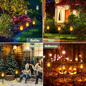 Outdoor Solar Lights, 6Pack Solar Torch Lights with Flickering Flame, Solar Garden Lights Waterproof, Solar Powered Outdoor Lights for Yard, Solar Tiki Torches for Outside-Pathway Garden Decor Outdoor Solar Lights 6Pack Solar Torch Lights with Flickering Flame Solar Garden Lights Waterproof Solar Powered Outdoor Lights for Yard Solar Tiki Torches for Outside Pathway Garden Decor