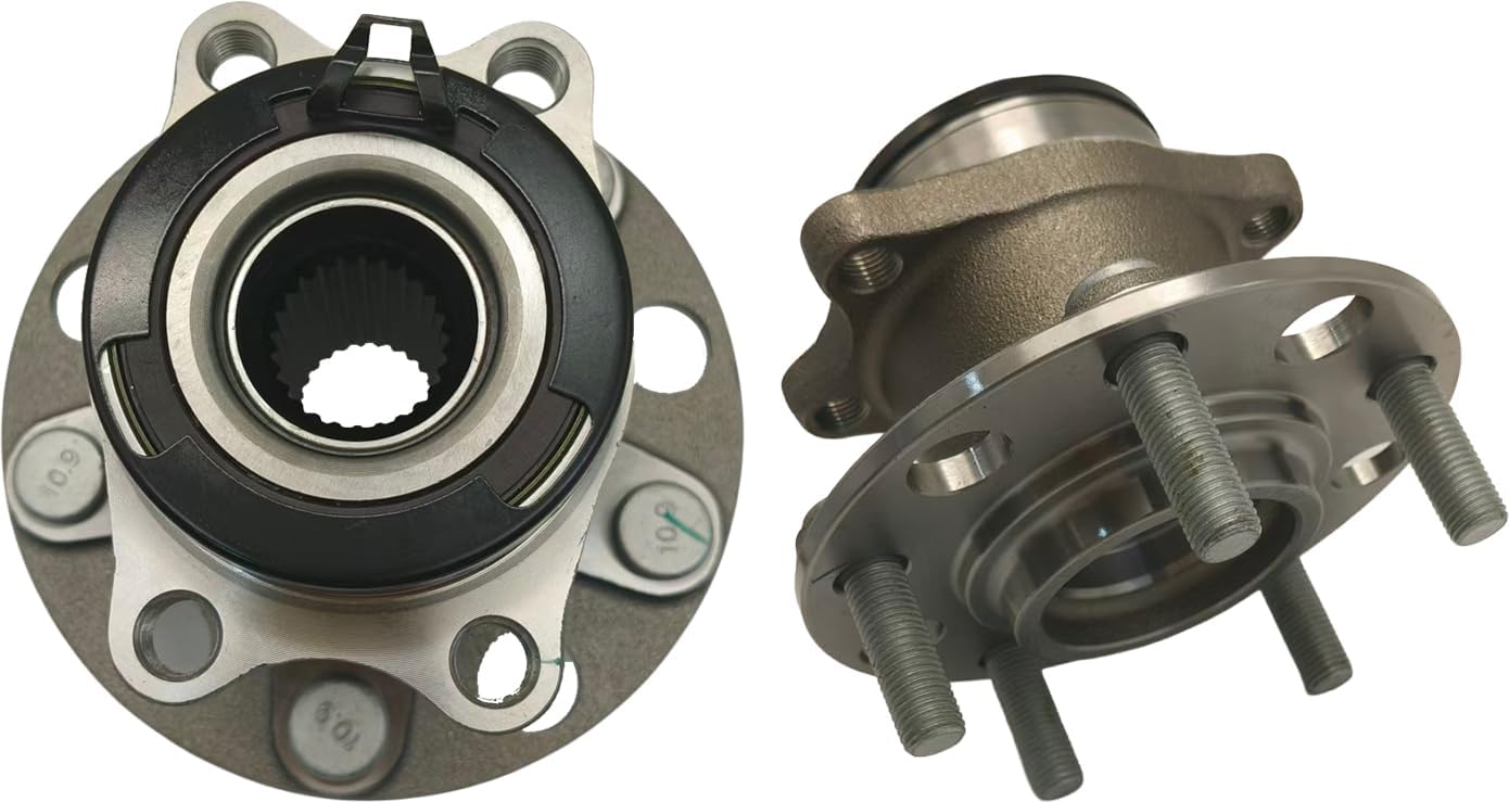 2PCS 512333 Rear Wheel Bearing Hub Assembly Compatible with Jeep Compass 2007-2017, with Patriot 2007-2017, with Dodge Caliber 2007-2008, 4WD/AWD, 5 Lug w/ABS