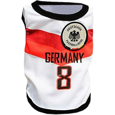 Amazon Waboats ワボーズ ワボーズ Waboatsペット服ペット用品サッカーユニフォーム犬用サッカー ワールドカップ服わんちゃんw杯制服犬の服8チーム11サイズ選べるドイツs Waboats ワボーズ シャツ パーカー 通販