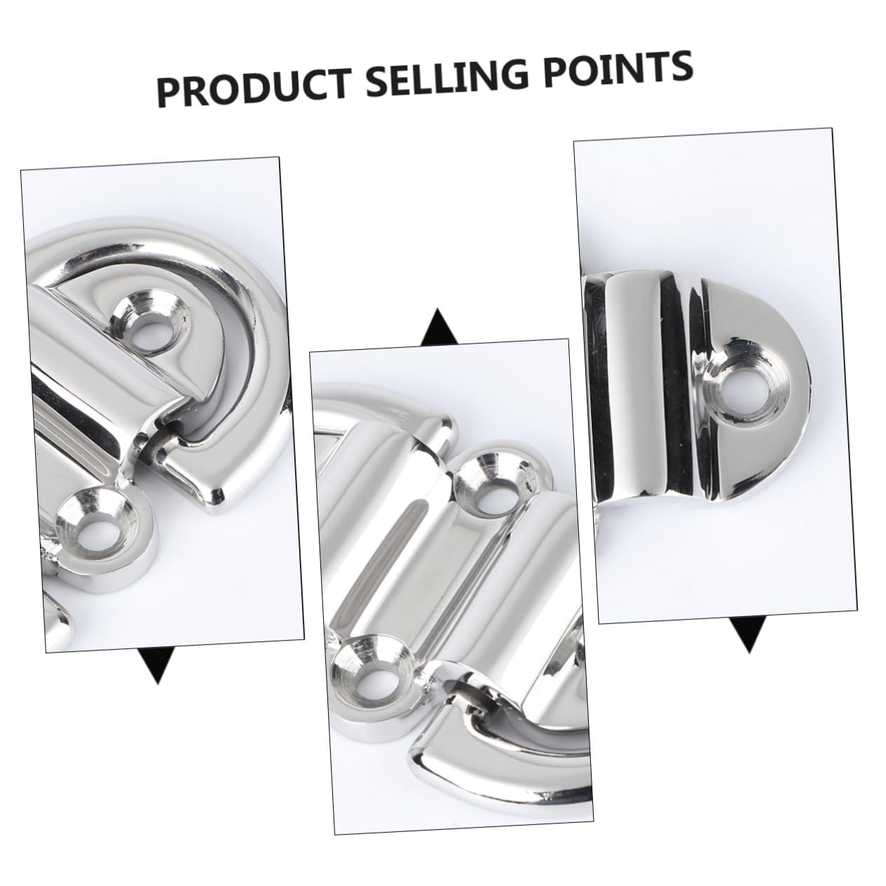 Anneome Professional Yacht Ship Bind Ring Accessory Mirror Polishing Yacht D-Ring Stainless Steel D-Shaped Buckle