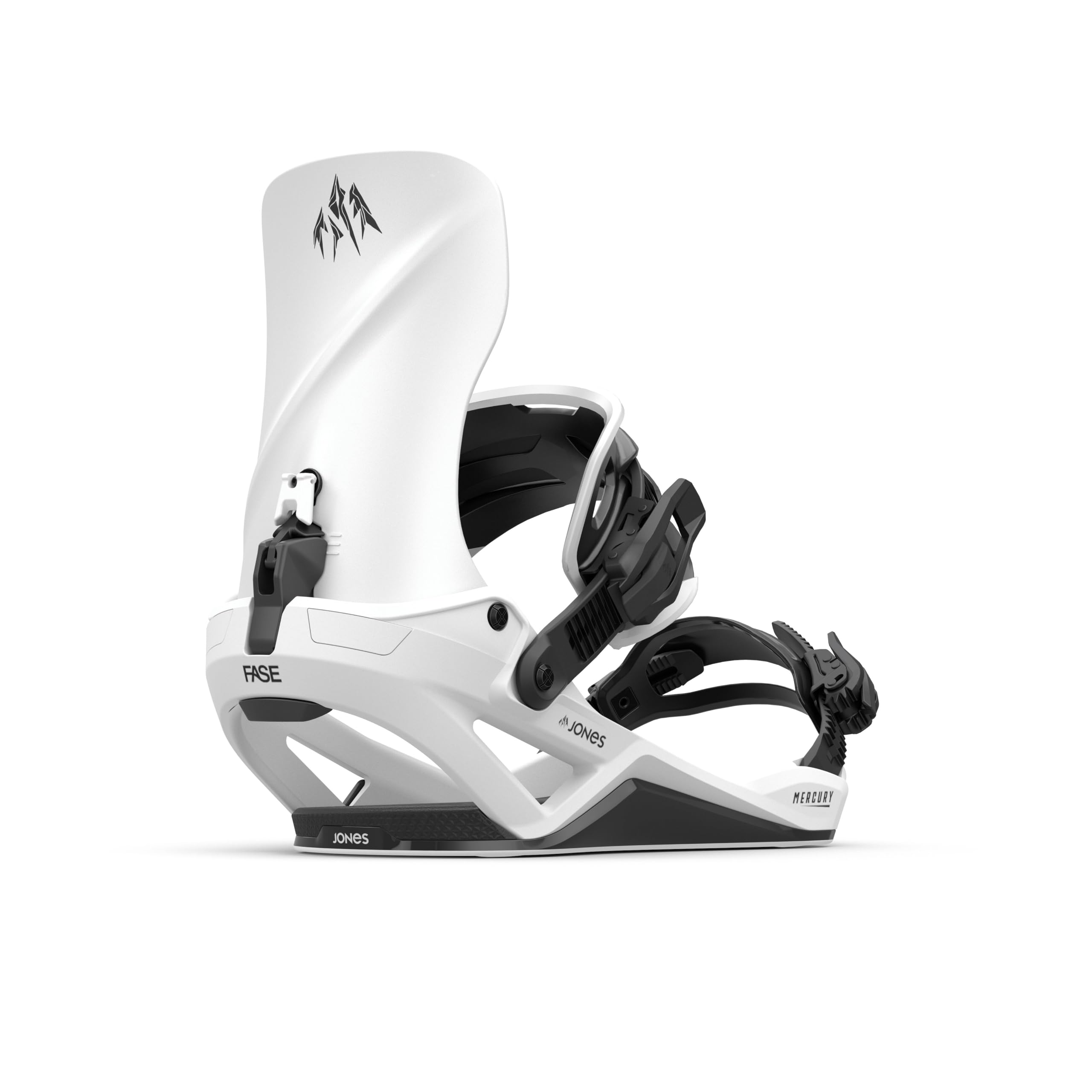 Jones Mercury Fase Mサイズ　ホワイト　使用右足のみ Amazon.com: JONES Mercury Fase Snowboard Bindings All-Mountain