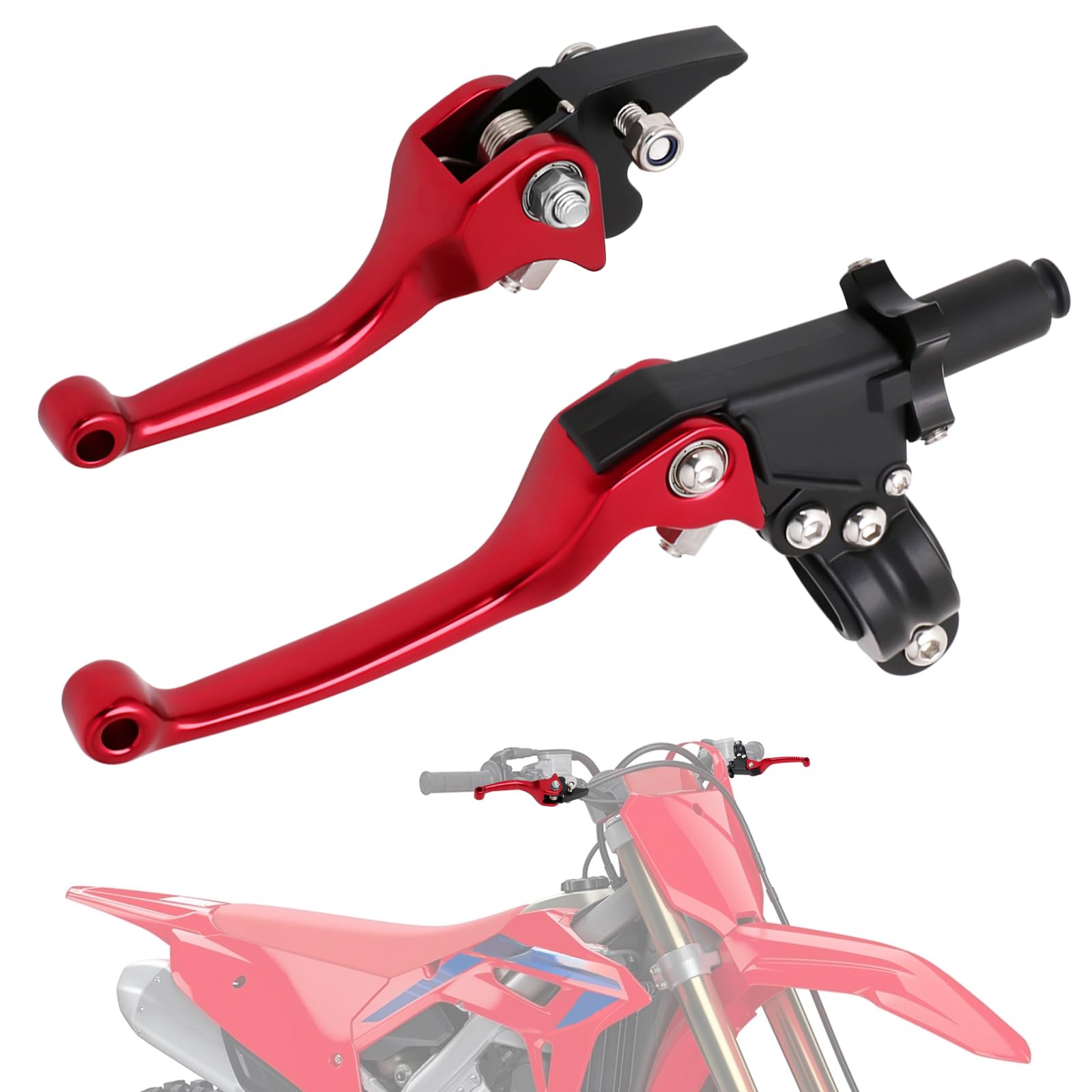 Set Leve Freno E Frizione Pit Bike ASV Nere - Foto 7