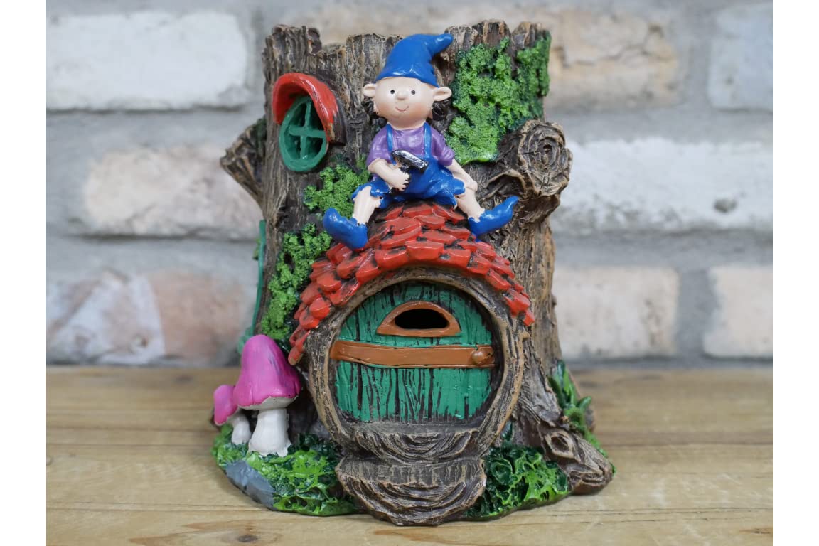Homeware Light Casadomu Secret Garden Fairy House With Solar Powered Outdoor Ing Resin Ornament Magical Toadstool House (3)