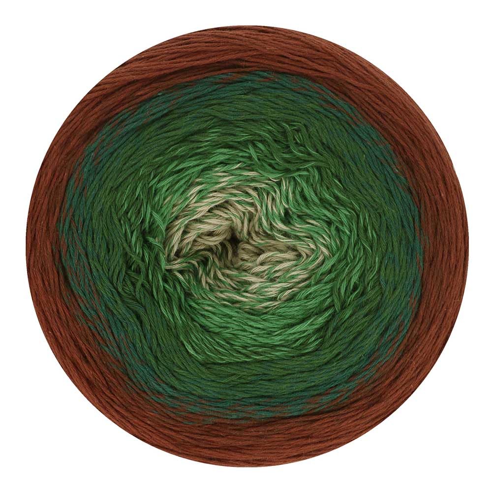 Scheepjes Cotton Whirl (1000m) Fingering Weight Yarn - Soft and Breathable, for Knitters and Crocheters, 727 Woodland Walk, 1 x 226g