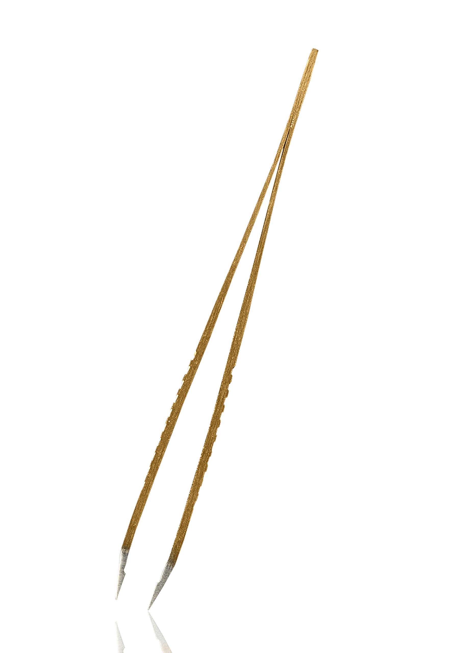 Rubis Pinzetta professionale in acciaio inox dorato, per sopracciglia e sopracciglia – ProGrip Gold