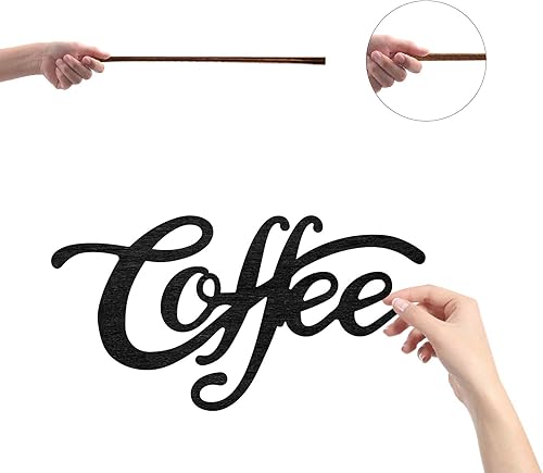 Miniatura 3 de CREATCABIN Letrero de madera con corte láser, decoración de pared de madera, escultura para colgar, decoración de pared para el hogar, galería,