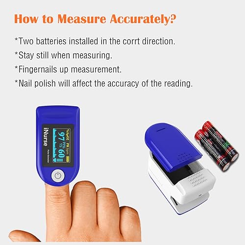 Miniatura 7 de Oxímetro de pulso de la yema del dedo con pletismógrafo e índice de perfusión, monitor portátil de saturación de oxígeno en sangre para frecuencia