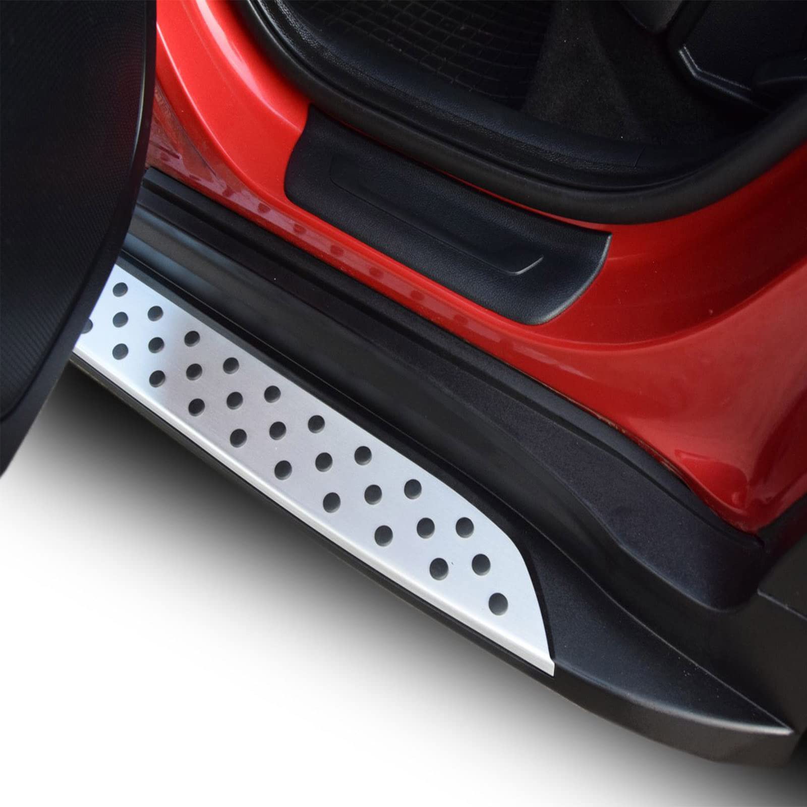 J&J AUTOMOTIVE Marche-Pieds Latéraux pour Kia Sportage 4 2016-2021, Lot de 2 Pcs (Gauche et Droite), Antidérapant, Aluminium