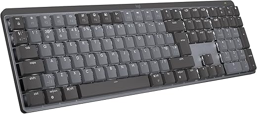 Logitech Mx Mechanical Wireless Illuminated Performance Keyboard, Linear Switches, Backlit Keys, Bluetooth, USB-C, Macos, Windows, Linux, iOS,…
