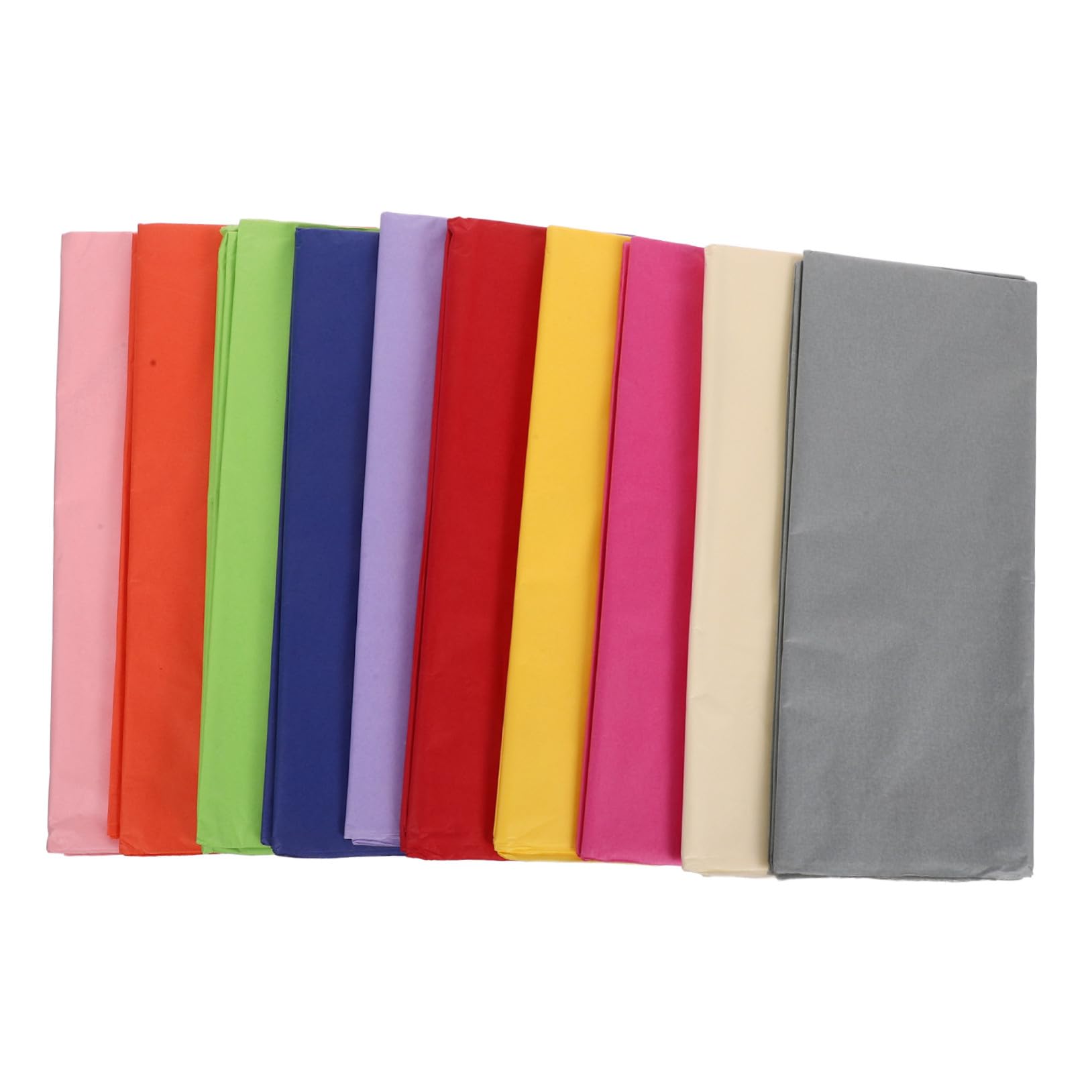 VALICLUD 100 Pezzi Velina Colorata per Artigianato Fogli Sottili Trasparenti da Versatile per Bouquet Origami e Progetti Creativi