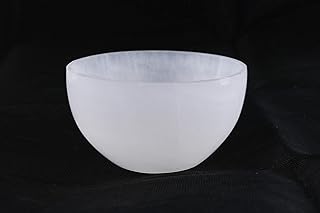 Selenite Crystal Bowls for Smudging, Healing, Recharging Crystals | Pure Selenite Smudge Bowl & Crystal Charging Station E...