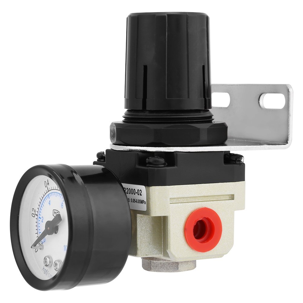AR2000-02 Régulateur de Pression pour Filtre à Air Combos G1/4 avec Manomètre