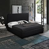  Produce Shop Letto Francese Una Piazza e Mezza in Tessuto con Rete 120x190 Zurich - Nero