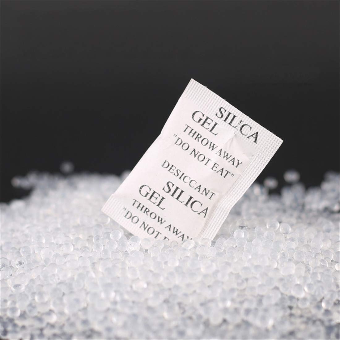 1 Gram Silica Gel Desiccant Bags for Safes, Gun Safe Desiccant Dehumidifiers Packs Moisture Absorber Packets for Closet Cloth Shoe, 100pcs: Industrial & Scientific