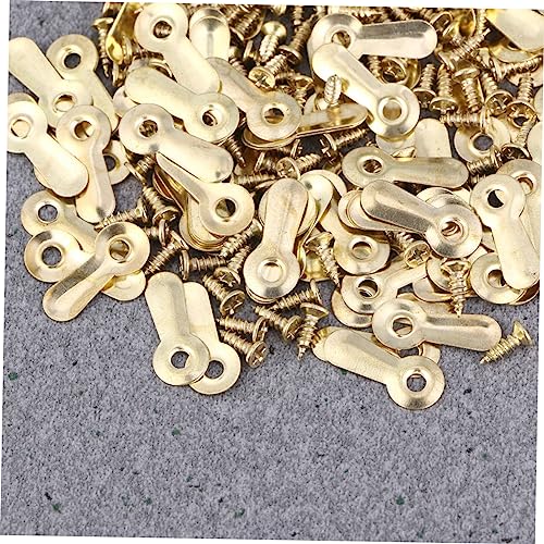 Image of Tablet Screw 200pcs Photo Frame Accessories Metal Melon Nail Small Slices Easy Install Wall Art Hanging Hardware Picture Frame Back Sheet