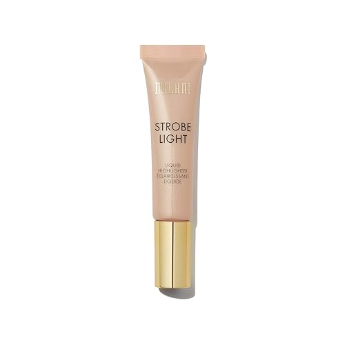 Milani Resaltador líquido Strobe Light Day Glow (0.42 onzas líquidas) resaltador facial libre de crueldad Forma, contorno y resalta la cara con