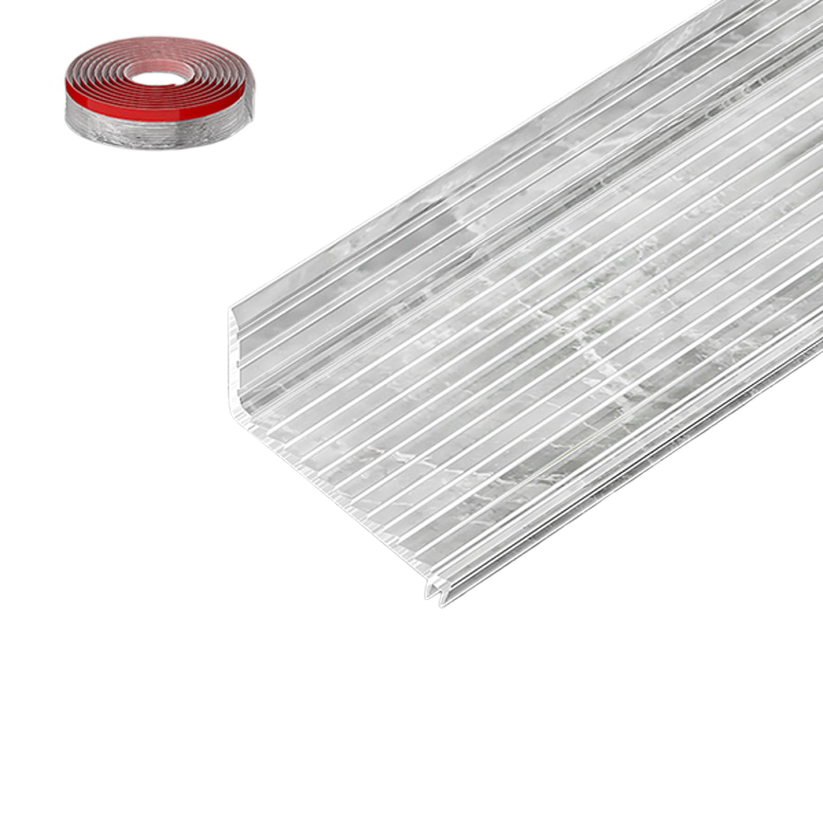 Home Window Water Blocking Strips Sliding Window Rain Weatherstrip Rainwater Drainage Strips for Quick Setup Enduring Balcony Insulation Windproof Flashing Board