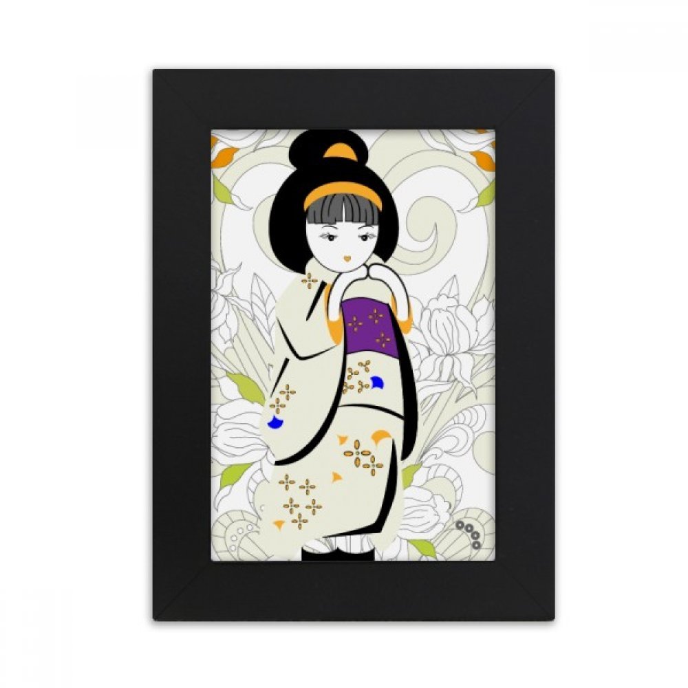 Cadre photo noir style estampe japonaise, le cadeau idéal pour passionnés d'art