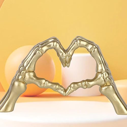 Miniatura 6 de Resin Love Finger Sculpture  Heart Gesture Artwork for Halloween Décor  Desktop Art Crafts for Dorm, Living Room for Women, Men, Kids
