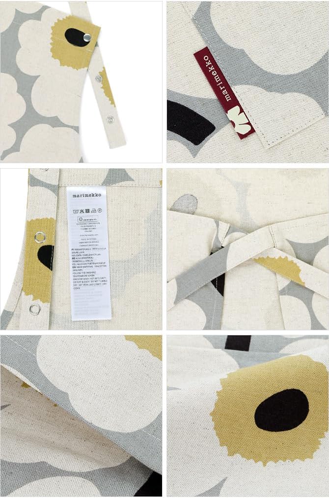 【希少】マリメッコ　エプロン　グレー マリメッコ] エプロン Anniversary unikko グレー ワンサイズ [並行